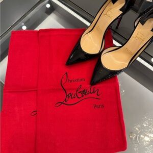 Christian Louboutin Black Heels with Signature Red Soles